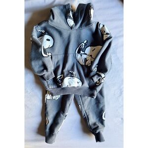 Gray Kids Hoodie and Jogger Set
